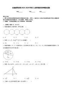 云南省姚安县2023-2024学年八上数学期末统考模拟试题含答案