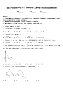 北京大兴区北臧村中学2023-2024学年八上数学期末学业质量监测模拟试题含答案