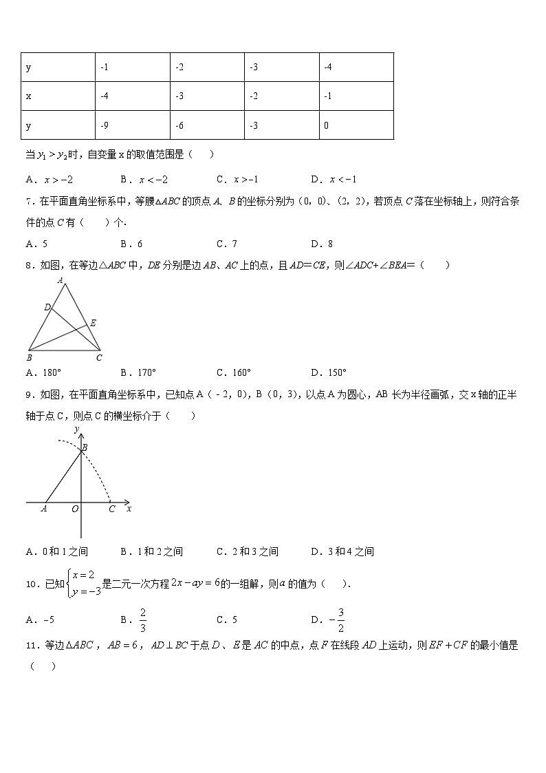 北京市大兴区2023-2024学年八年级数学第一学期期末学业质量监测试题含答案02