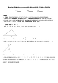 北京市宣武区名校2023-2024学年数学八年级第一学期期末统考试题含答案