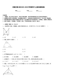 内蒙古磴口县2023-2024学年数学八上期末调研试题含答案