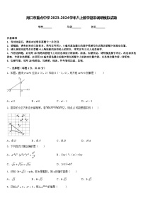 周口市重点中学2023-2024学年八上数学期末调研模拟试题含答案