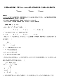 四川省成都市第第十八中学2023-2024学年八年级数学第一学期期末联考模拟试题含答案