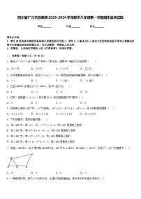 四川省广元市剑阁县2023-2024学年数学八年级第一学期期末监测试题含答案