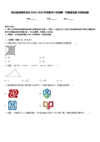 四川省资阳市名校2023-2024学年数学八年级第一学期期末复习检测试题含答案