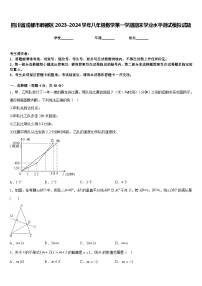 四川省成都市郫都区2023-2024学年八年级数学第一学期期末学业水平测试模拟试题含答案