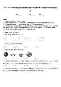 2023-2024学年陕西省西安市陕西师大附中八年级数学第一学期期末学业水平测试试题含答案