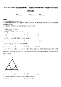 2023-2024学年江苏省常州市钟楼区二十四中学八年级数学第一学期期末学业水平测试模拟试题含答案