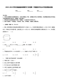 2023-2024学年河南省南和县数学八年级第一学期期末学业水平测试模拟试题含答案