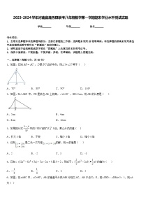 2023-2024学年河南省鹿邑县联考八年级数学第一学期期末学业水平测试试题含答案