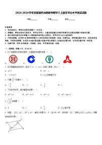 2023-2024学年安徽省怀远县联考数学八上期末学业水平测试试题含答案