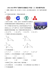 2023-2024学年广西柳州市鹿寨县八年级（上）期末数学试卷(含解析）