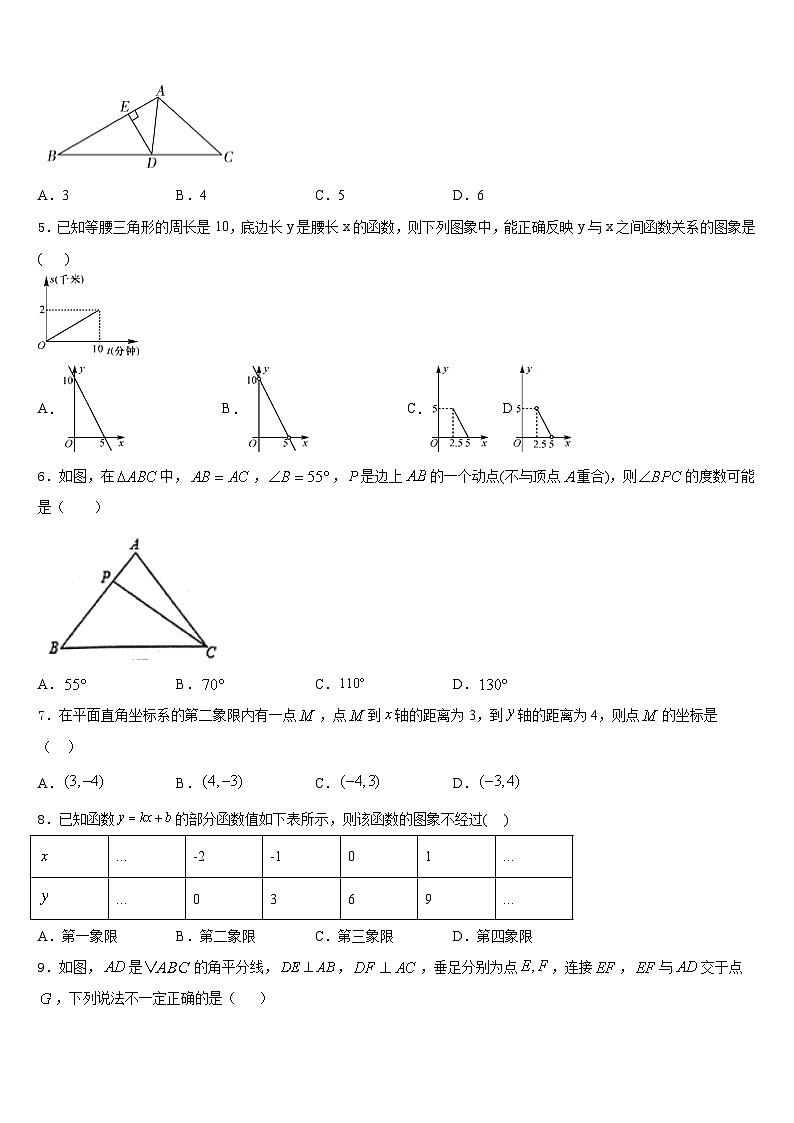 宁夏石嘴山市平罗县2023-2024学年八年级数学第一学期期末统考模拟试题含答案第2页