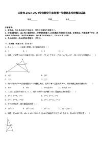 太原市2023-2024学年数学八年级第一学期期末检测模拟试题含答案