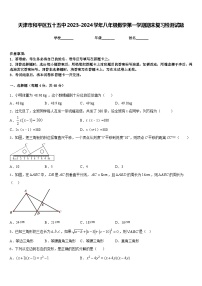 天津市和平区五十五中2023-2024学年八年级数学第一学期期末复习检测试题含答案