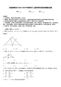 安徽省明光市2023-2024学年数学八上期末教学质量检测模拟试题含答案