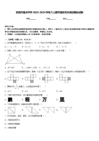 定西市重点中学2023-2024学年八上数学期末综合测试模拟试题含答案