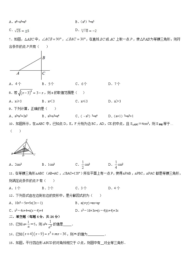 安阳市重点中学2023-2024学年八年级数学第一学期期末监测模拟试题含答案02