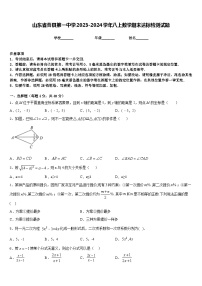 山东省曹县第一中学2023-2024学年八上数学期末达标检测试题含答案