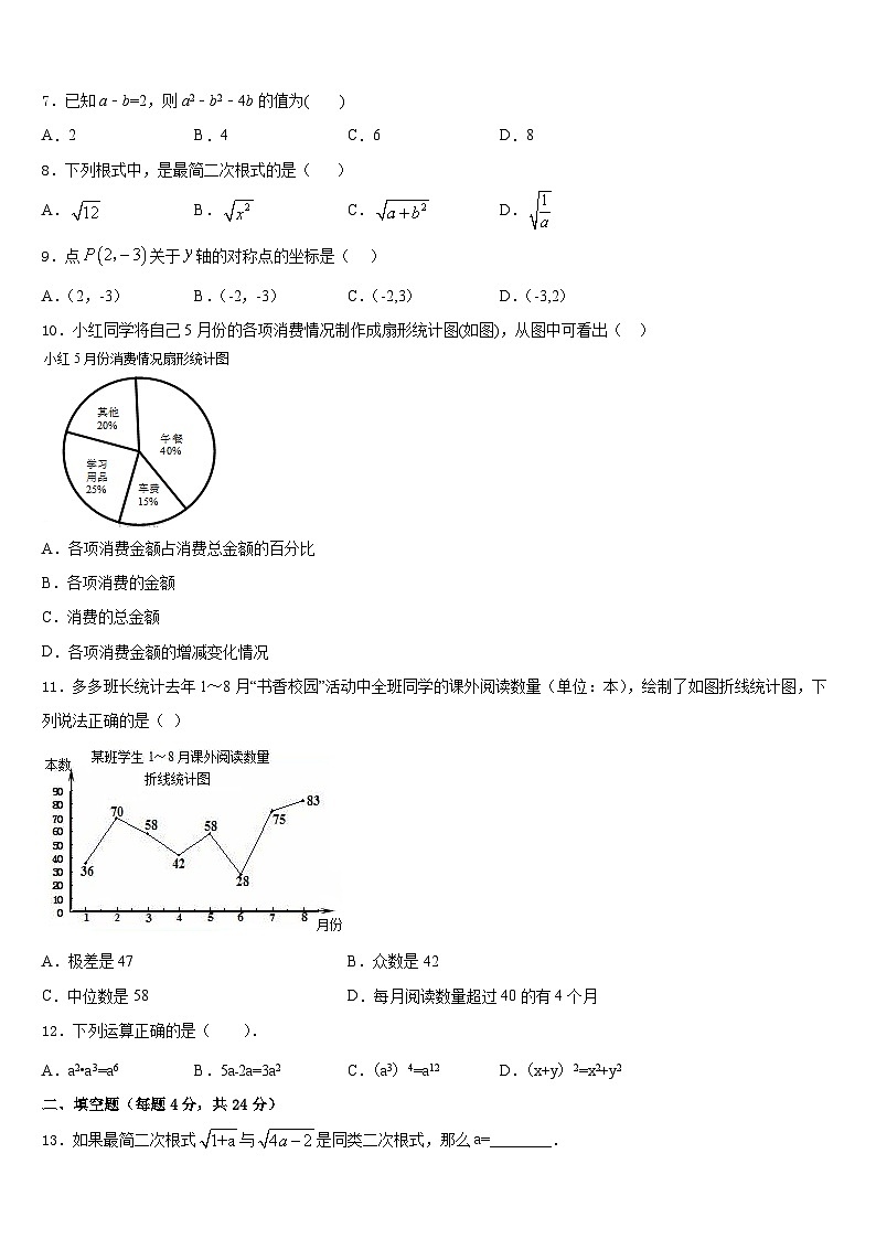 山东省菏泽定陶区五校联考2023-2024学年八年级数学第一学期期末综合测试模拟试题含答案02