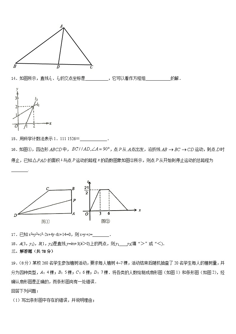 山东省青岛市市南区2023-2024学年八上数学期末综合测试模拟试题含答案第3页