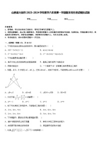 山西省大同市2023-2024学年数学八年级第一学期期末综合测试模拟试题含答案