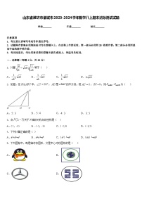 山东省潍坊市诸城市2023-2024学年数学八上期末达标测试试题含答案