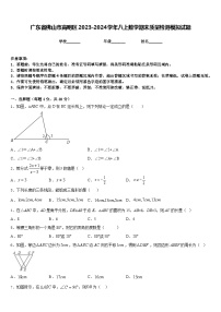 广东省佛山市高明区2023-2024学年八上数学期末质量检测模拟试题含答案