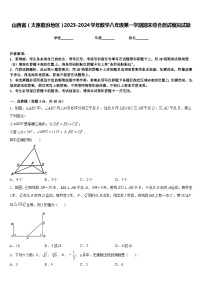 山西省（太原临汾地区）2023-2024学年数学八年级第一学期期末综合测试模拟试题含答案