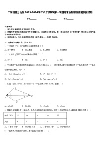 广东省部分地区2023-2024学年八年级数学第一学期期末质量跟踪监视模拟试题含答案