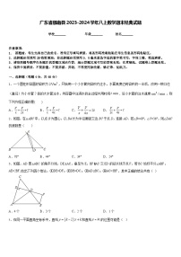 广东省郁南县2023-2024学年八上数学期末经典试题含答案