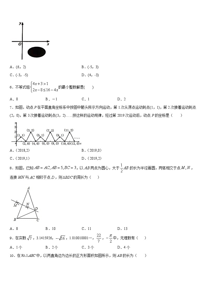 广东省肇庆市端州区地质中学2023-2024学年数学八上期末监测模拟试题含答案02