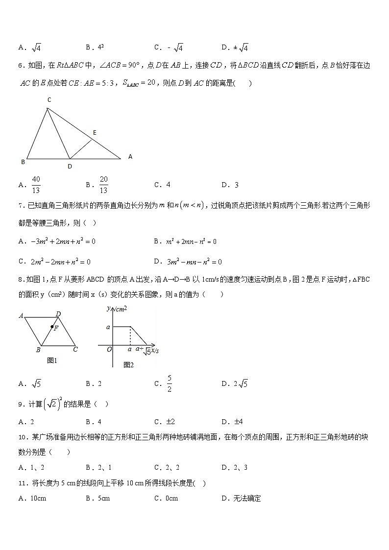 广东省湛江市霞山职业高级中学2023-2024学年八上数学期末预测试题含答案第2页