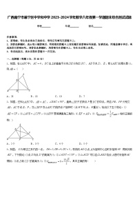 广西南宁市邕宁区中学和中学2023-2024学年数学八年级第一学期期末综合测试试题含答案