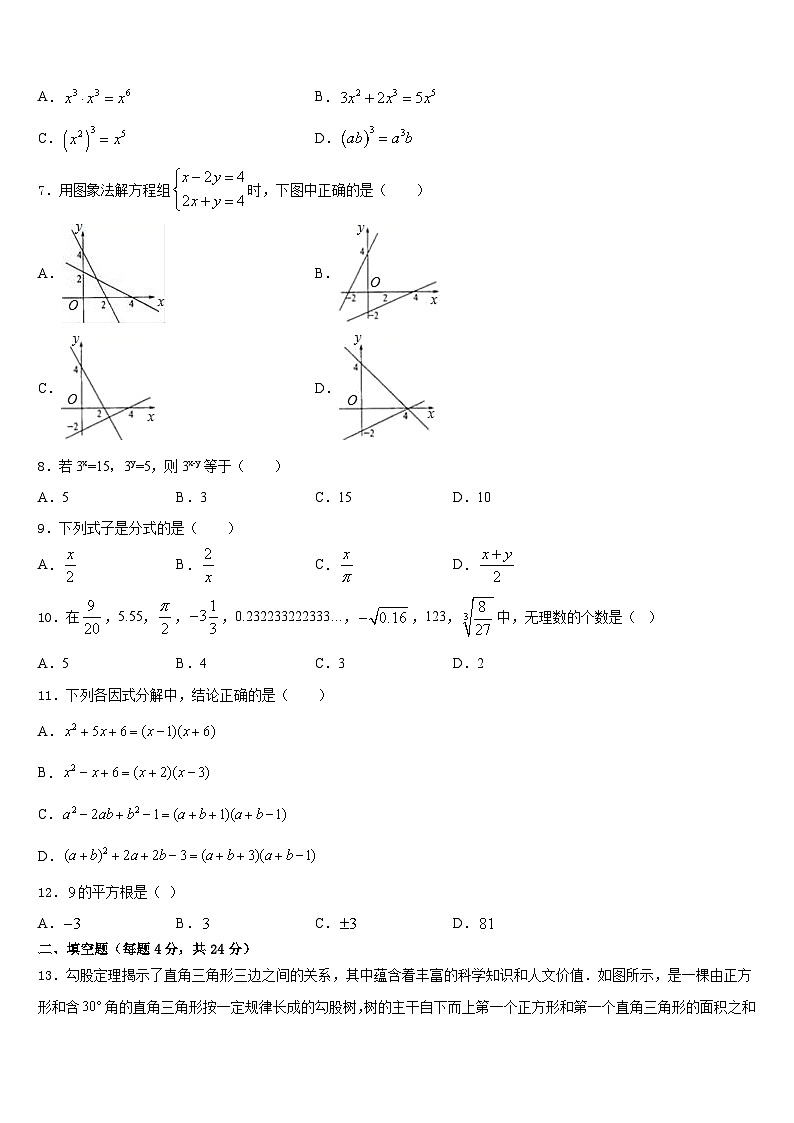 杭州市建兰中学2023-2024学年数学八上期末调研试题含答案第2页
