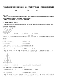 广西壮族自治区梧州市岑溪市2023-2024学年数学八年级第一学期期末达标检测试题含答案