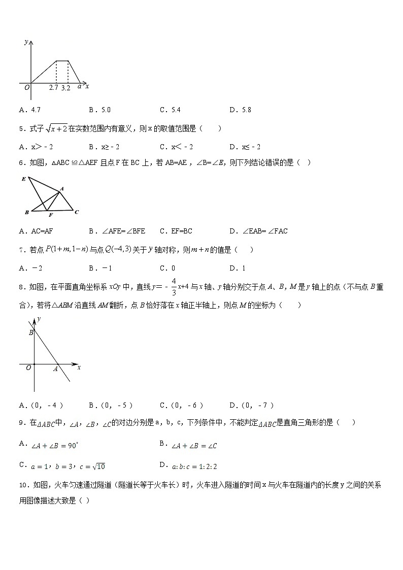 江苏省苏州市2023-2024学年数学八年级第一学期期末质量检测试题含答案第2页