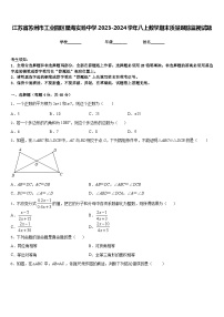 江苏省苏州市工业园区星海实验中学2023-2024学年八上数学期末质量跟踪监视试题含答案