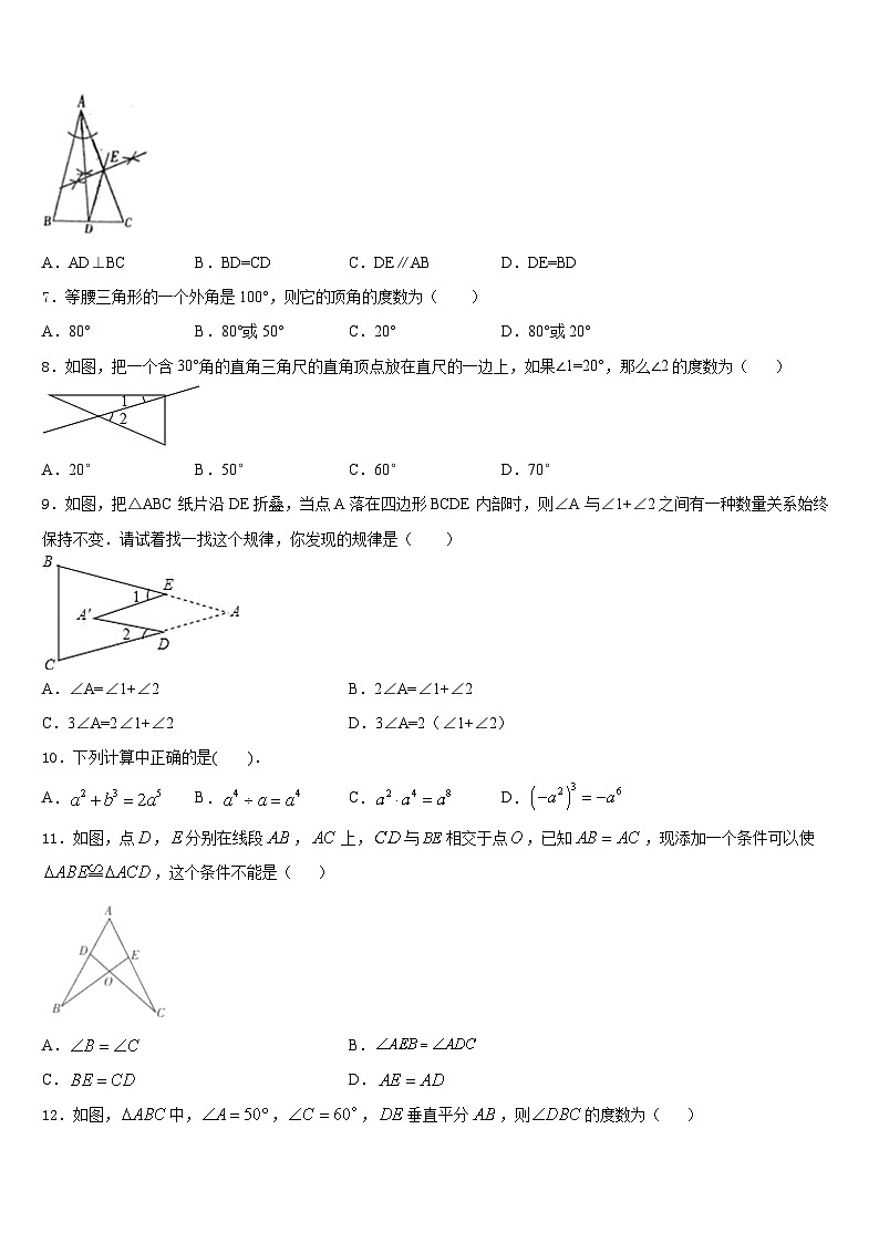 江苏省苏州市工业园区星海实验中学2023-2024学年八上数学期末质量跟踪监视试题含答案02