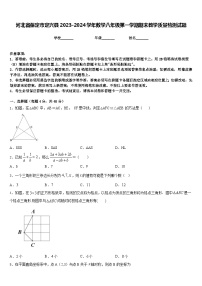 河北省保定市定兴县2023-2024学年数学八年级第一学期期末教学质量检测试题含答案