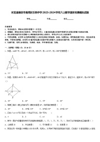 河北省保定市竞秀区乐凯中学2023-2024学年八上数学期末经典模拟试题含答案