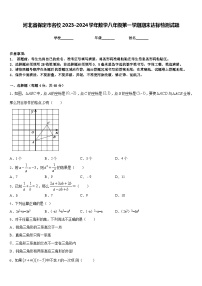 河北省保定市名校2023-2024学年数学八年级第一学期期末达标检测试题含答案