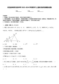 河北省涿州市实验中学2023-2024学年数学八上期末质量检测模拟试题含答案