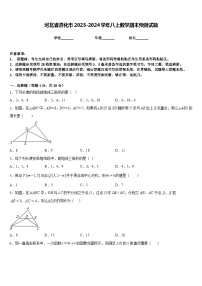 河北省遵化市2023-2024学年八上数学期末预测试题含答案