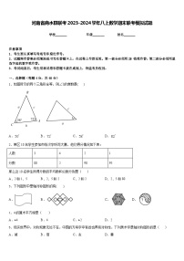 河南省商水县联考2023-2024学年八上数学期末联考模拟试题含答案