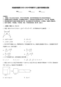 河南省博爱县2023-2024学年数学八上期末检测模拟试题含答案