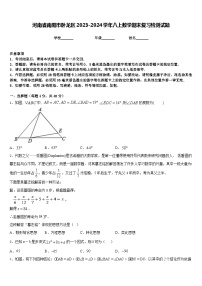 河南省南阳市卧龙区2023-2024学年八上数学期末复习检测试题含答案