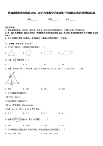 河南省濮阳市台前县2023-2024学年数学八年级第一学期期末质量检测模拟试题含答案