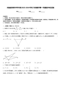 河南省郑州市中学牟县2023-2024学年八年级数学第一学期期末考试试题含答案