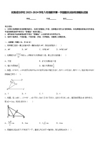 河西成功学校2023-2024学年八年级数学第一学期期末达标检测模拟试题含答案